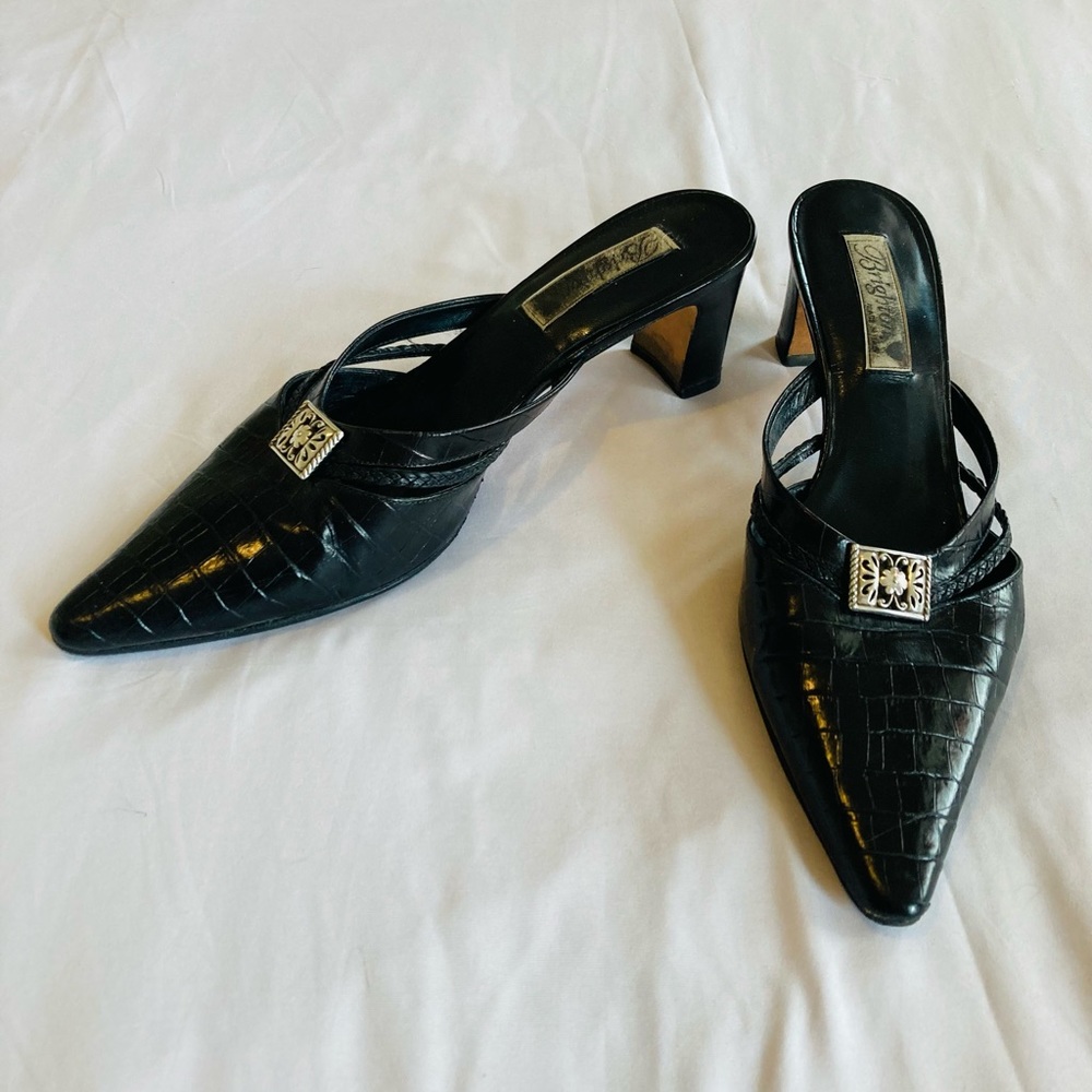 Brighton Black Kitten Heels
